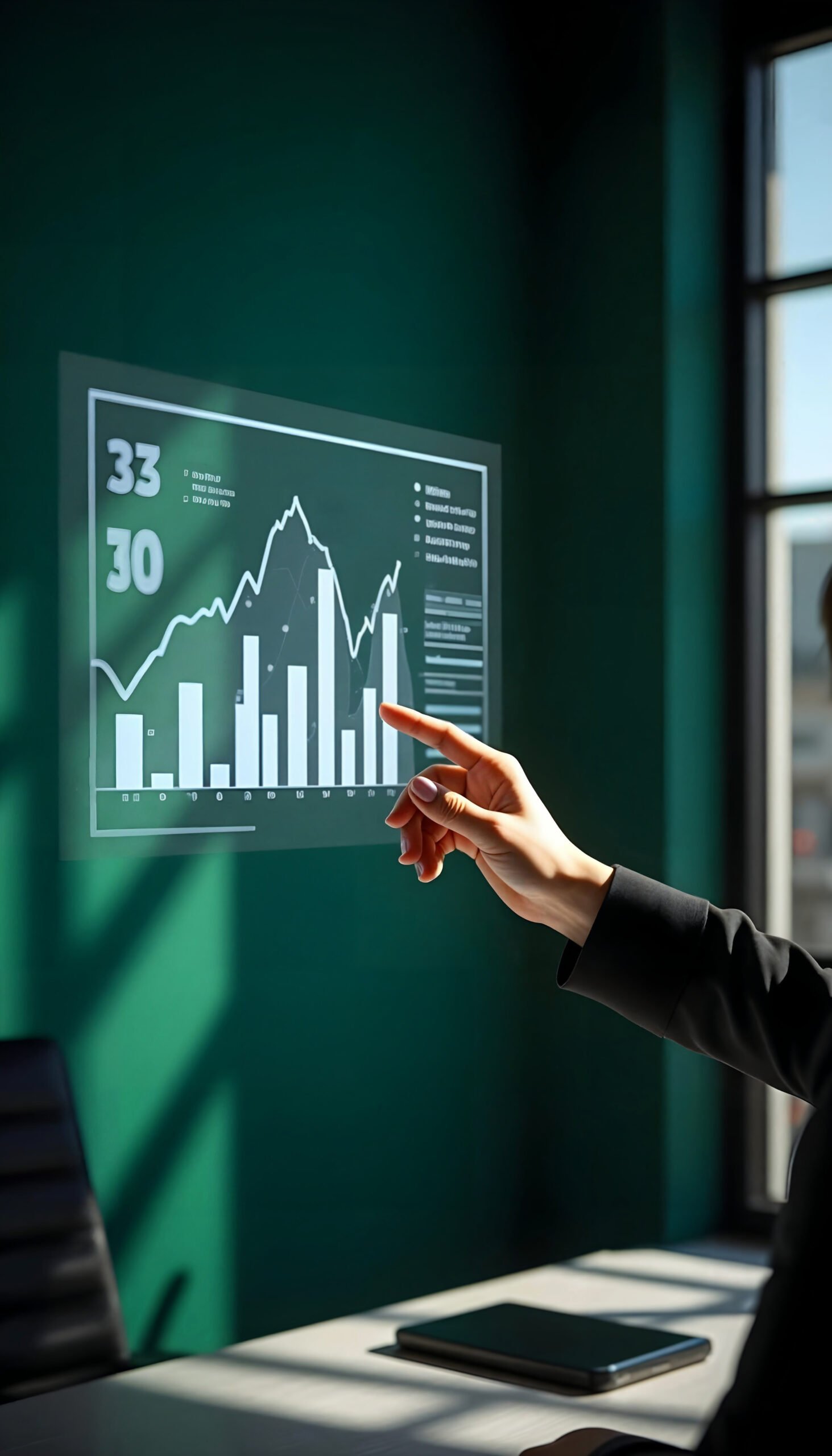 technology hologram indoors